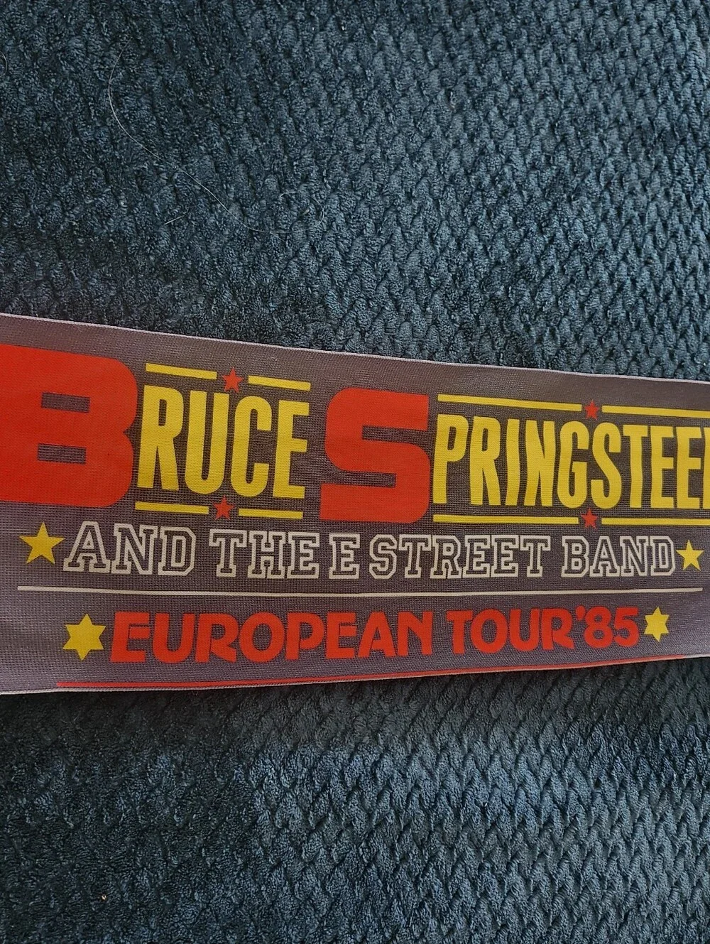 VintageBruce Springstein And The E Street Band 1985 Concert Scarf